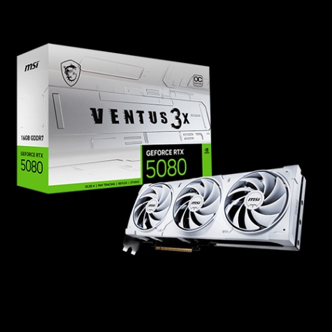 微星 RTX 5080 16G VENTUS 3X OC WHITE 白色 (s
