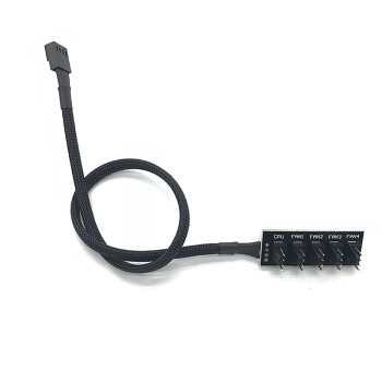 4-Pin風扇集線器(蛇網編織/溫控/PWM)