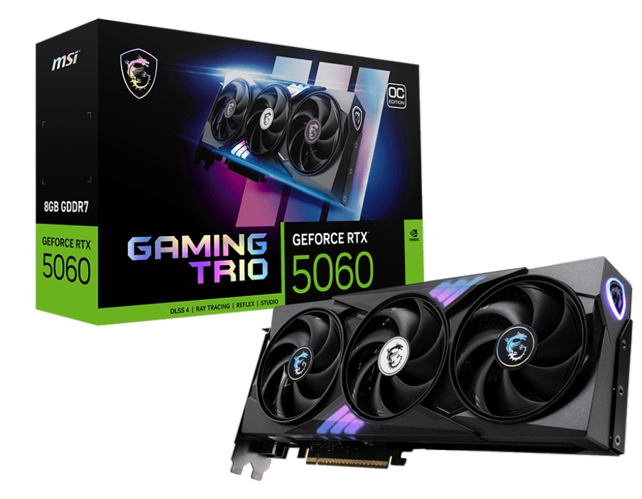 微星 RTX5060 8G GAMING TRIO OC(2640MHz/30c