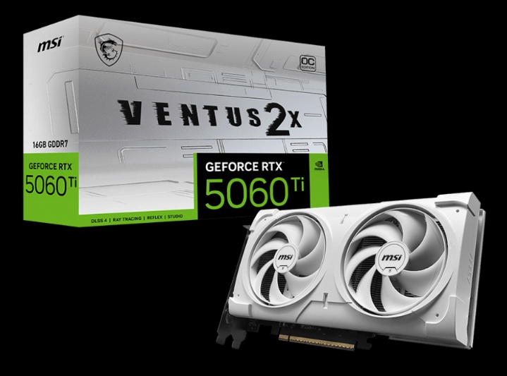 微星 RTX5060Ti 16G VENTUS 2X OC WHITE PLUS