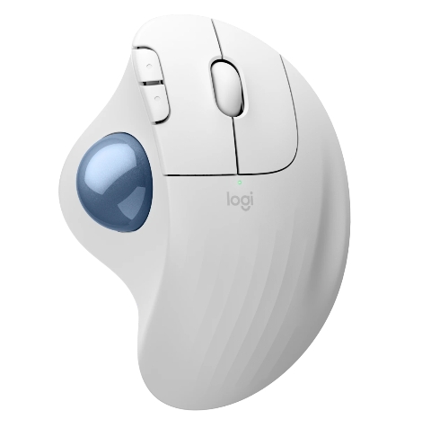 羅技 Ergo M575 S 無線軌跡球滑鼠（珍珠白）