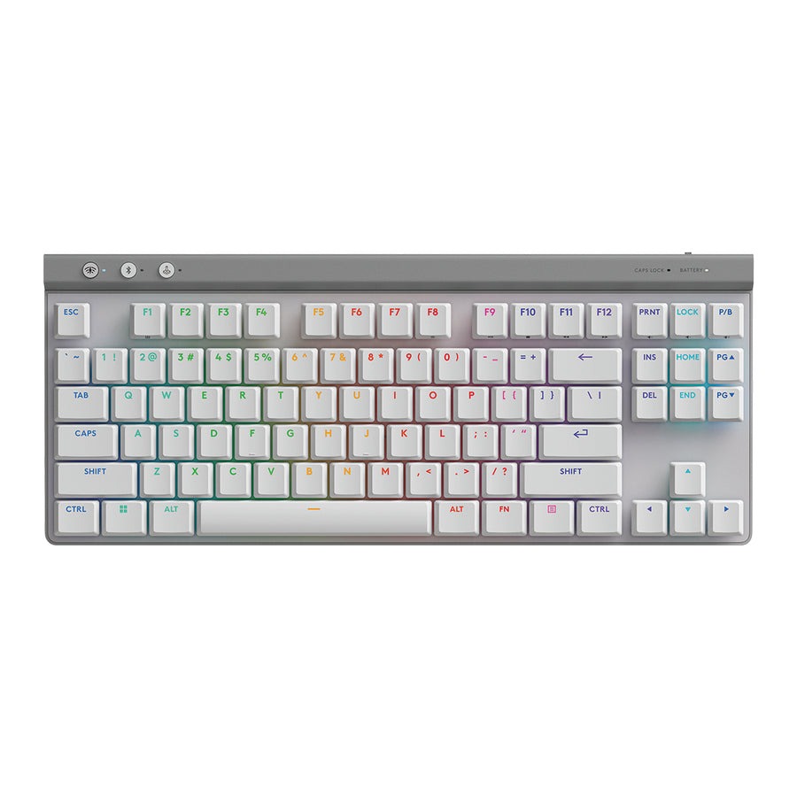 羅技 G515 Tkl 三模輕薄無線機械式鍵盤（白）