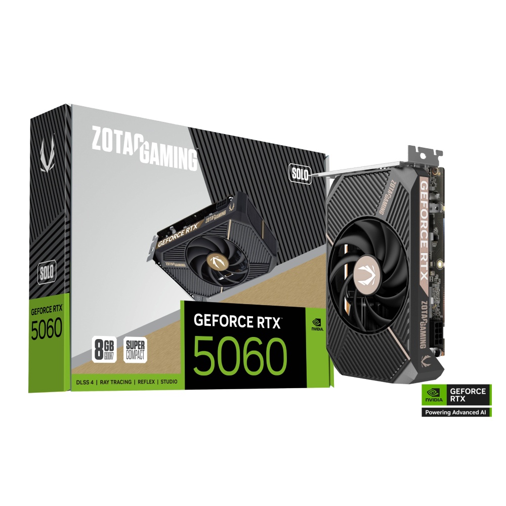 ZOTAC RTX5060 SOLO(2497MHz/17cm/單風扇/註冊五年