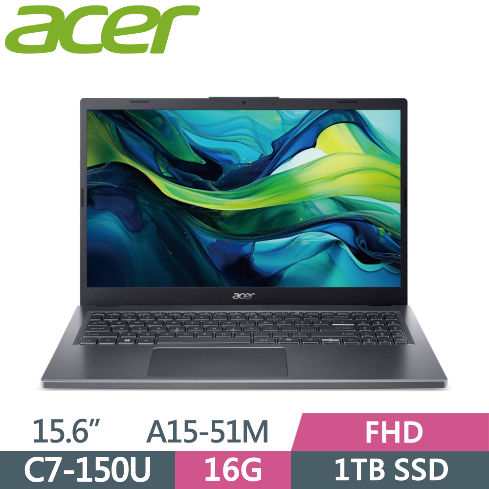 Acer A15-51M-74WB〈灰〉