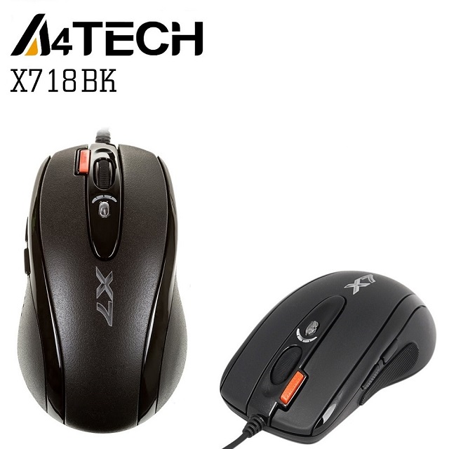 雙飛燕 A4 X-718BK 火力王 光學遊戲滑鼠