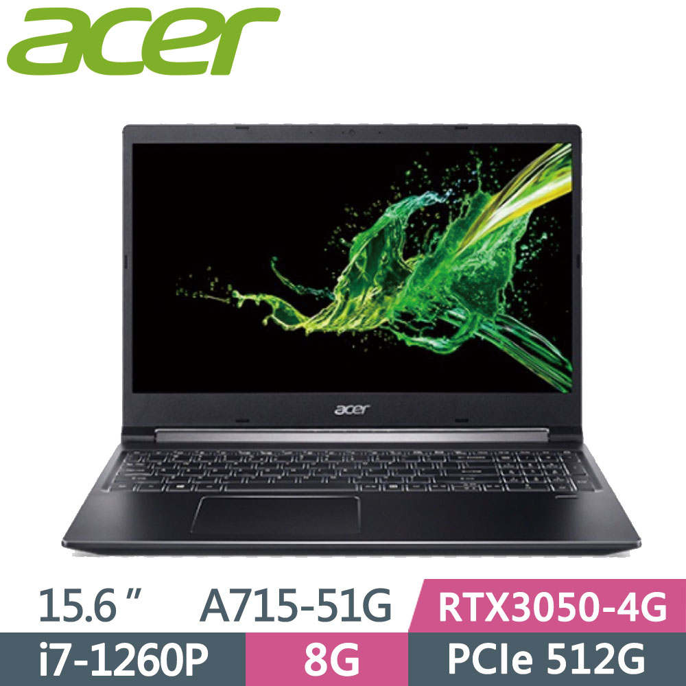 Acer A715-51G-78RH〈黑〉