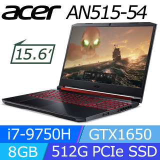 Acer AN515-54-770E(黑) i7-9750H/8G/512G/G