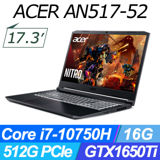 Acer AN517-52-76SP【黑】