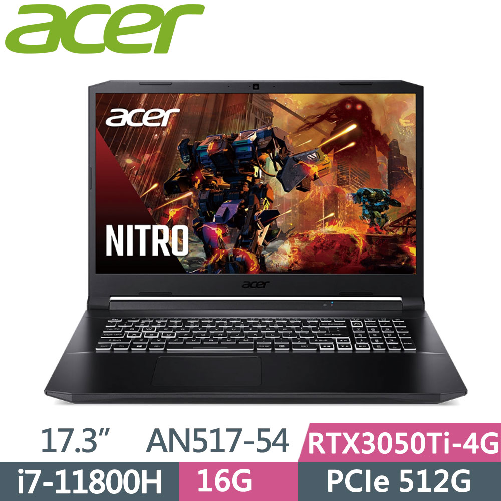 Acer AN517-54-75F2〈黑〉