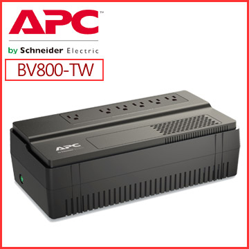 APC BV800-TW/800VA/450W/(備援+突波*6)插座/在線互動