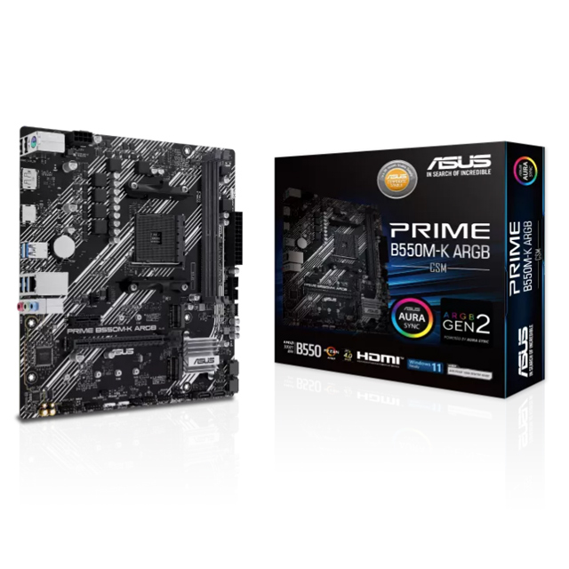 華碩 PRIME B550M-K ARGB-CSM M-ATX/LAN 1G/2