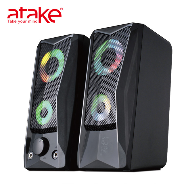 ATake惡霸桌上型多媒體喇叭 RGB燈光