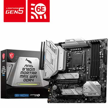 微星 MAG B760M MORTAR MAX WIFI DDR4