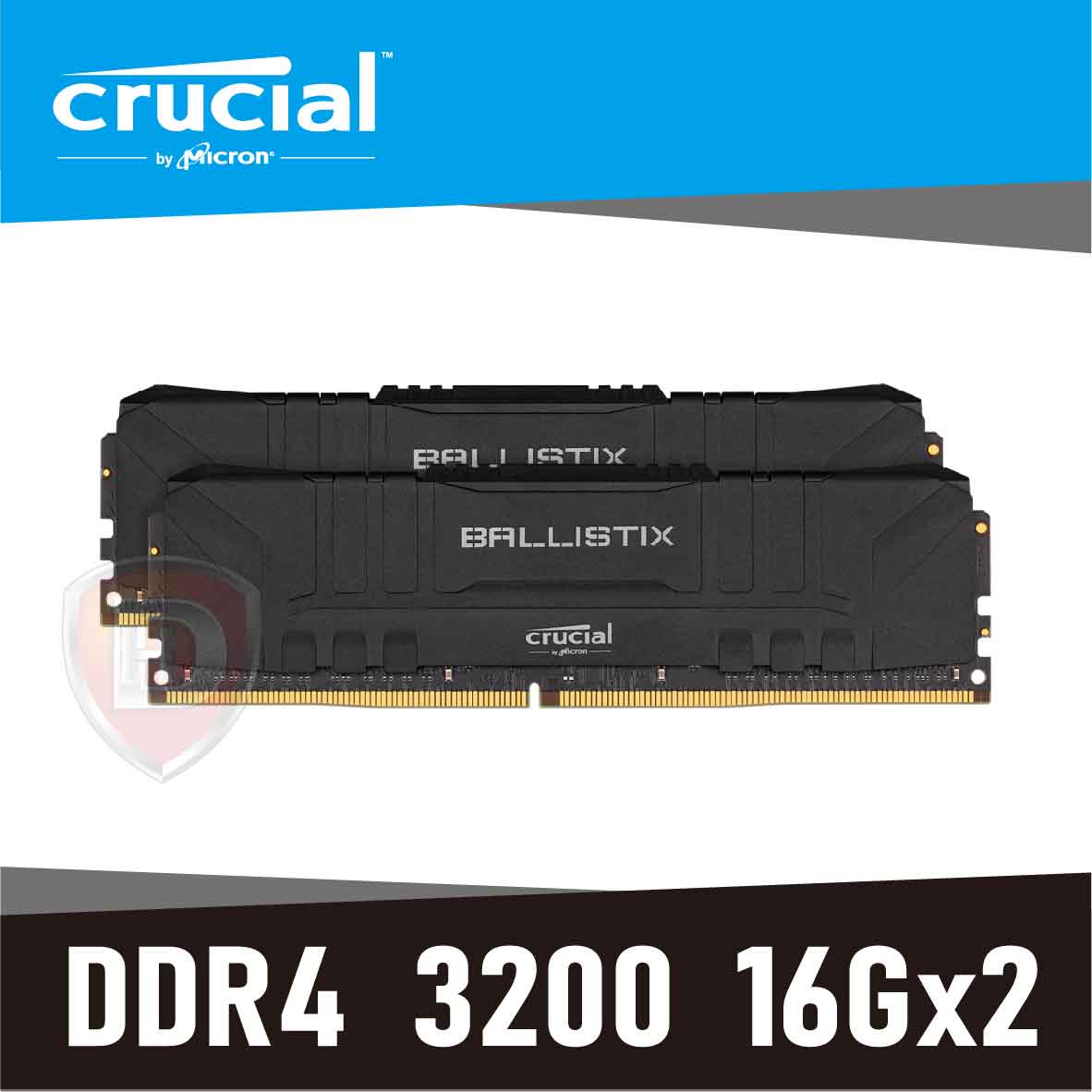 美光 Crucial Ballistix DDR4 3200 16Gx2
