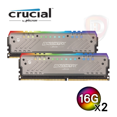 美光 Crucial Ballistix RGB DDR4 3000 16Gx2