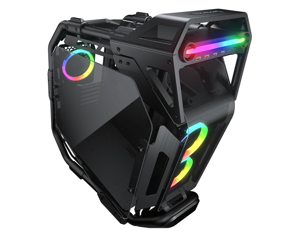 美洲獅Cougar CRATUS 3D鋼管架構全視野機殼