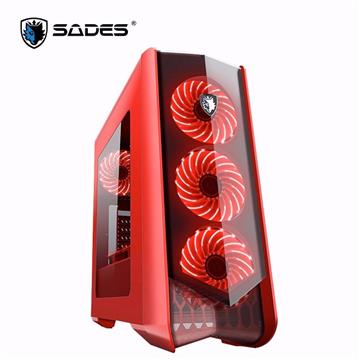 賽德斯 HORUS 荷魯斯 紅 顯卡長37/CPU高15/SSD*4/ATX