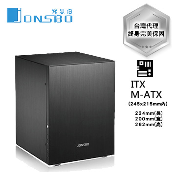 喬思伯 C2 黑 顯卡長22/CPU高8/SSD*2/M-ATX