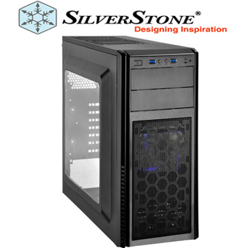 銀欣 PS11 黑 透側版 顯卡長40/CPU高16/網孔面板/壓克力透側