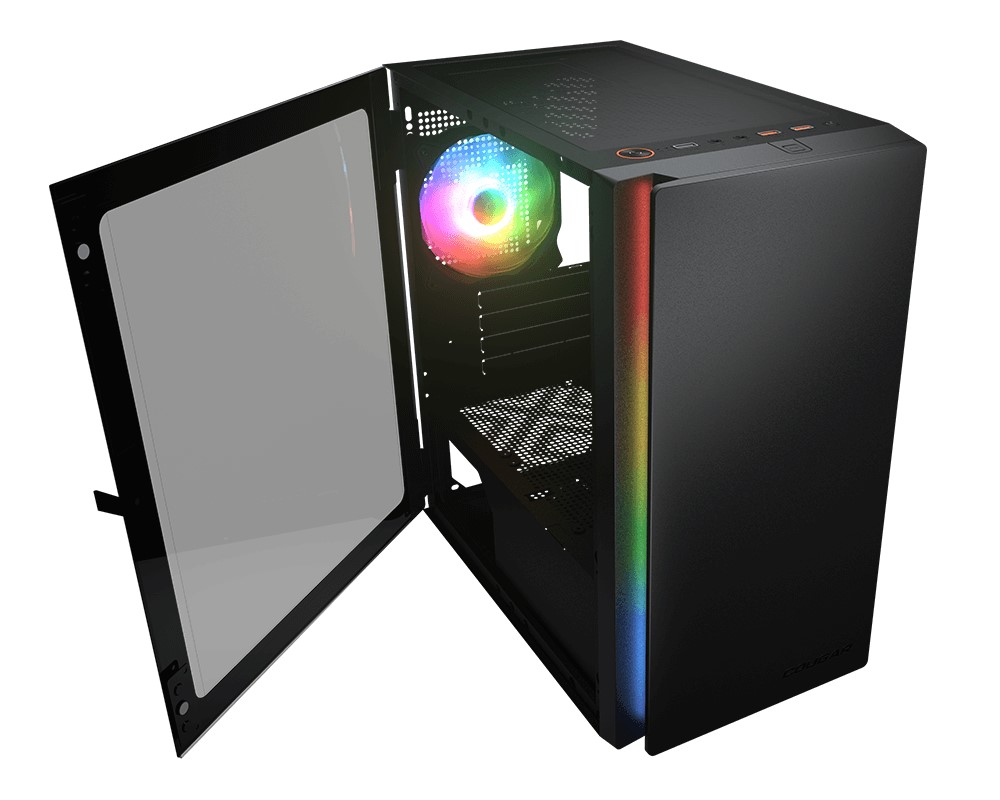 美洲獅Cougar PURITY RGB 黑 M-ATX機殼