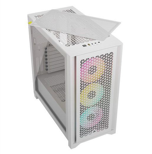 海盜船 iCUE 4000D RGB AIRFLOW 白