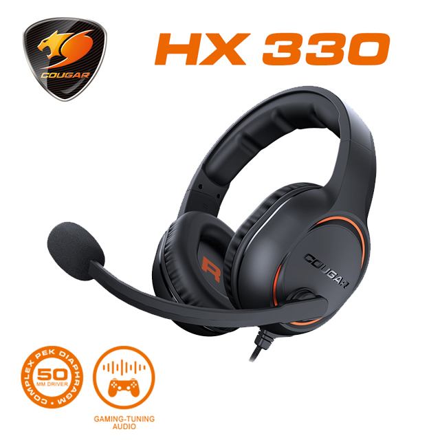 Cougar Hx330 電競耳機 橘