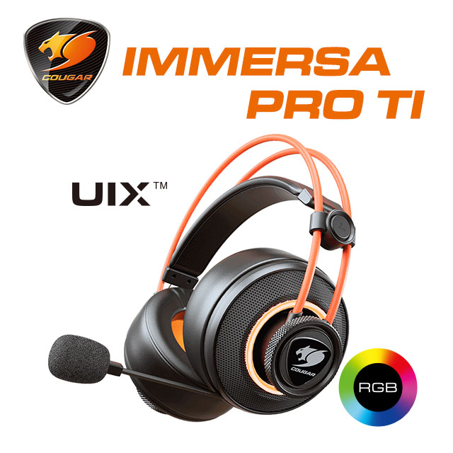 COUGAR IMMERSA PRO TI 電競耳機/虛擬7.1/RGB/降噪/