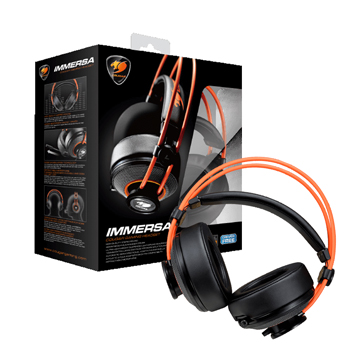 COUGAR IMMERSA 電競耳麥/伸縮式麥克風/有線/40mm單體