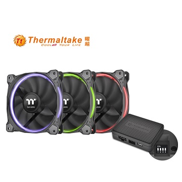 曜越 Riing RGB 256色(12cm/三風扇)Premium頂級版