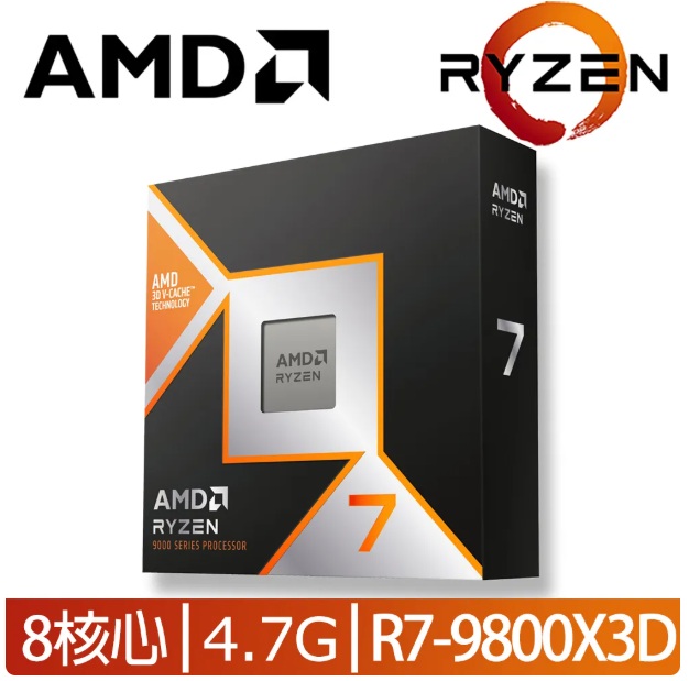 CPU升級AMD R7 9800X3D