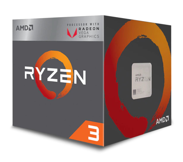 AMD R3 2200G【4核/4緒】3.5G(↑3.7G)