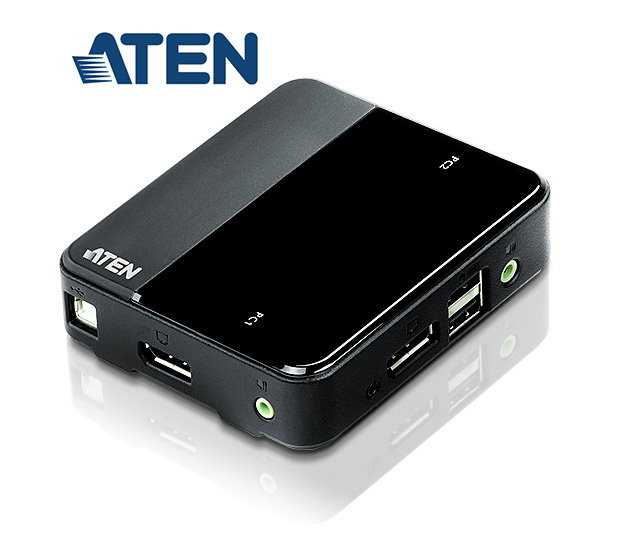 2埠USB DisplayPort KVM多電腦切換器