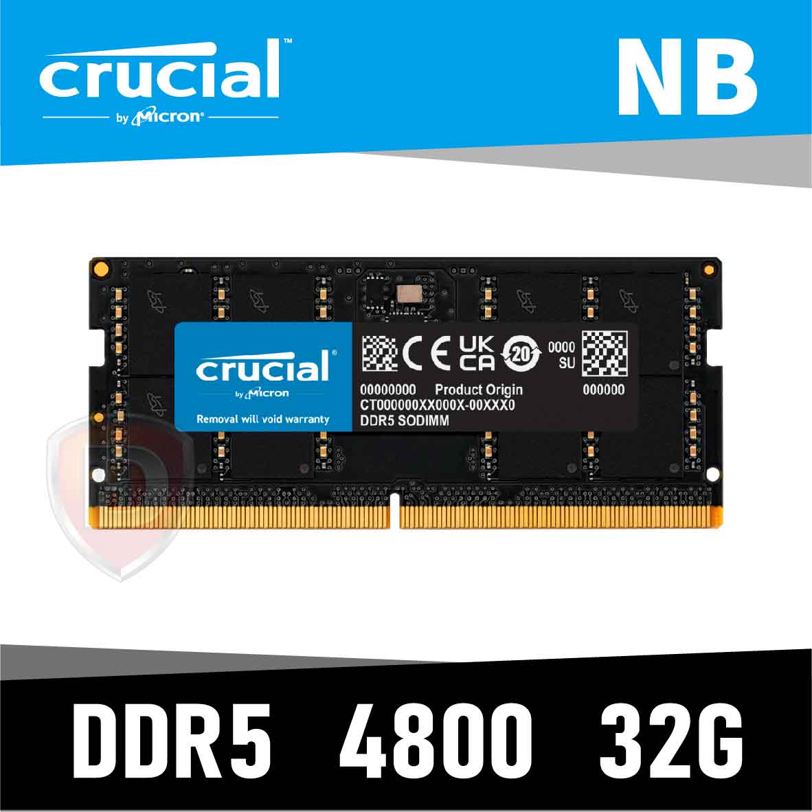 美光Micron Crucial NB 32G DDR5 4800(CL40)