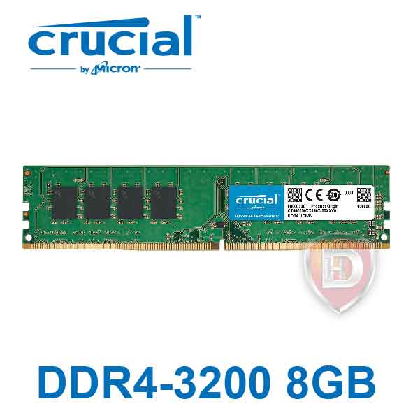 美光 單條 8GB DDR4-3200/CL22 (2048*8)