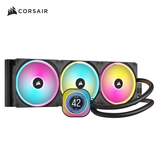 海盜船 iCUE LINK H170i RGB LCD AIO 420 黑色