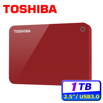Toshiba 1TB(紅) Canvio Advance V9