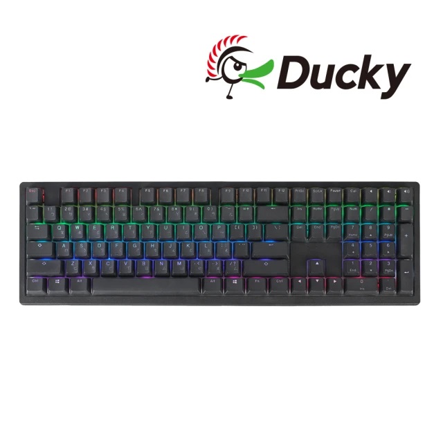 Ducky Zero 6108 經典黑 三模鍵盤 紅軸