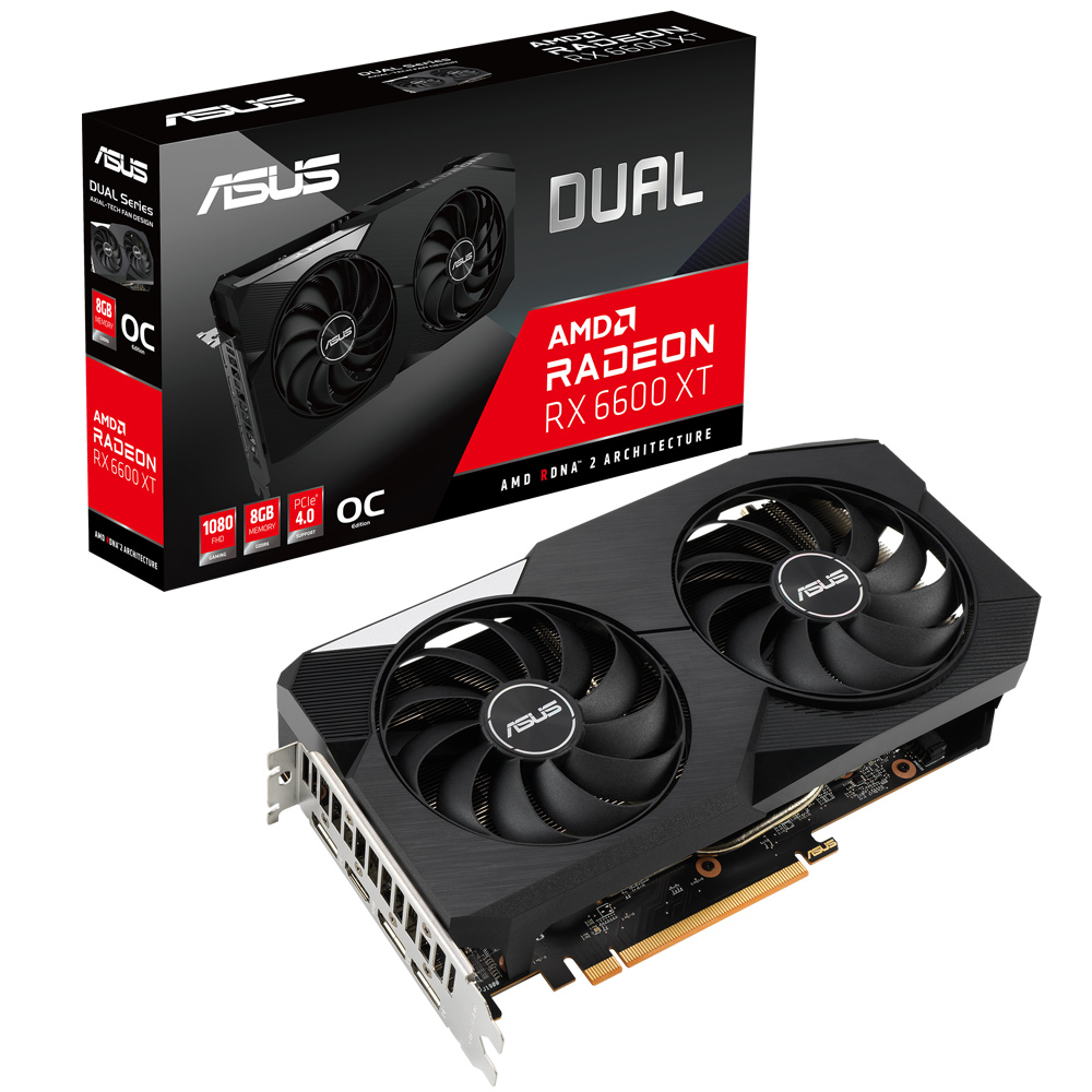 【限搭機 賣完為止】華碩 DUAL-RX6600XT-O8G