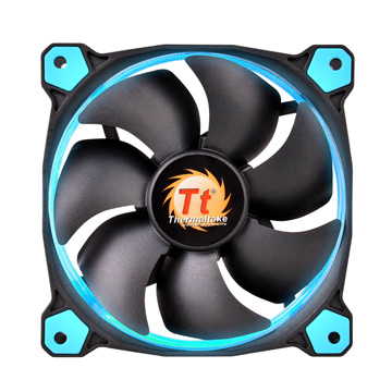 Thermaltake曜越 12cm RiingLED高風壓水冷排風扇(藍光)