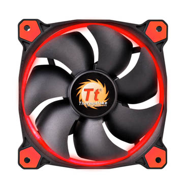 Thermaltake曜越 12cm RiingLED高風壓水冷排風扇(紅光)