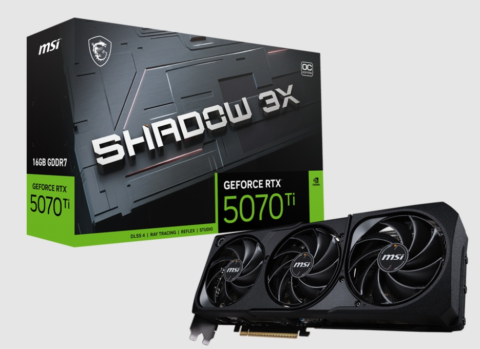 微星 RTX5070Ti 16G SHADOW 3X OC