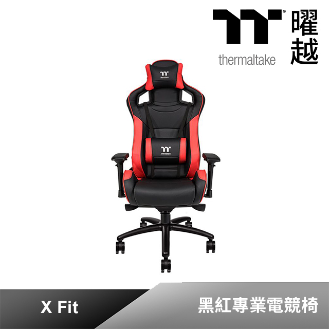 曜越 X Fit PVC專業電競椅 黑紅 (區域限定)