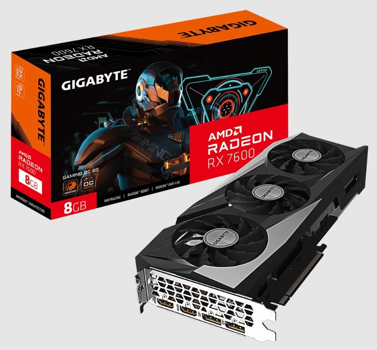 技嘉 Radeon RX7600 GAMING OC 8G