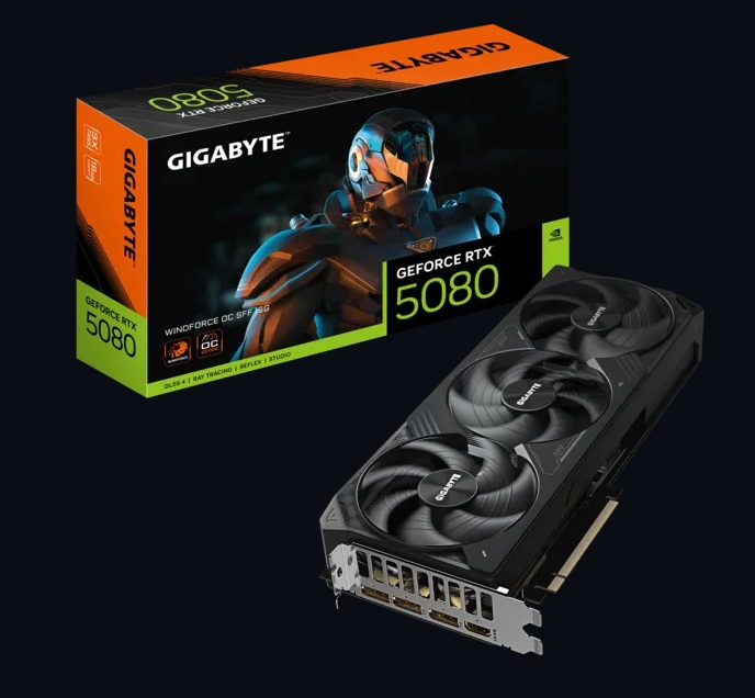 技嘉 RTX5080 WINDFORCE OC SFF 16G(2670MHz/
