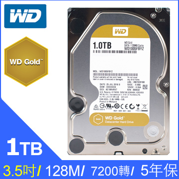 WD 1TB (1005FBYZ)【企業級(金標)】