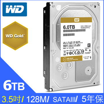 WD 6TB (6002FRYZ)【企業級(金標)】