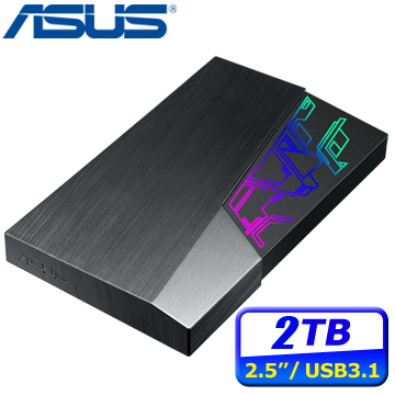 ASUS華碩 FX (EHD-A2T) 2TB USB3.1 2.5吋電競硬碟