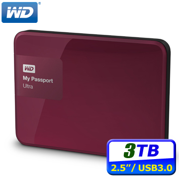 WD Passport 3TB(紅)