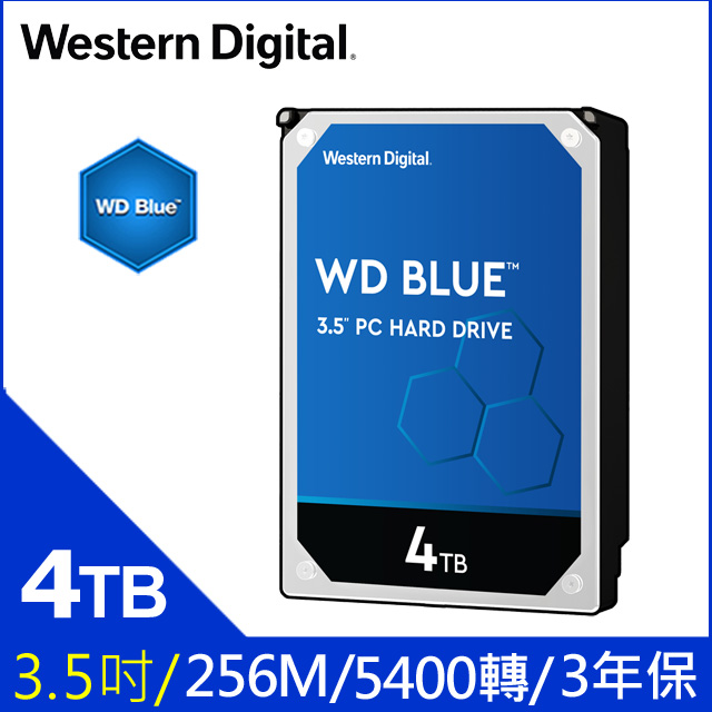 WD 4TB【藍標】(WD40EZAZ)