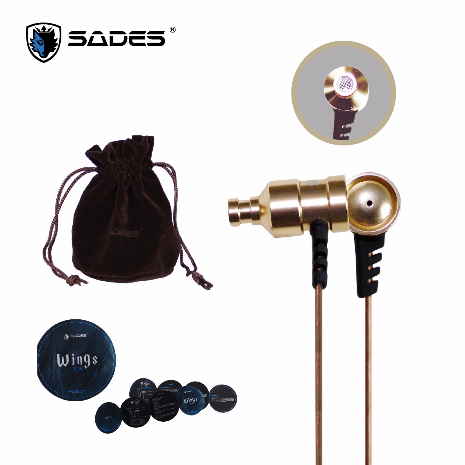 賽德斯 Wings 狼翼 入耳式電競鋁合金耳機